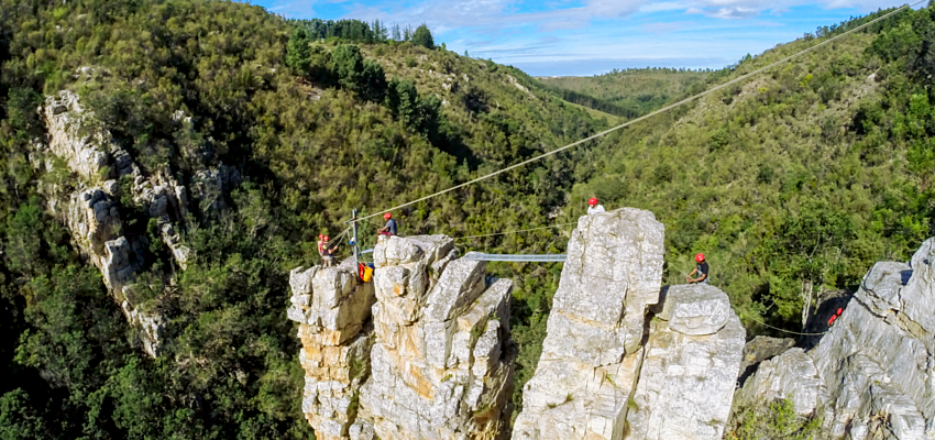 Abseiling in the Crags