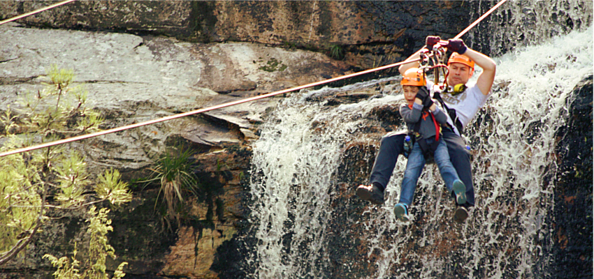 Zipline Tour over Waterfalls South Africa