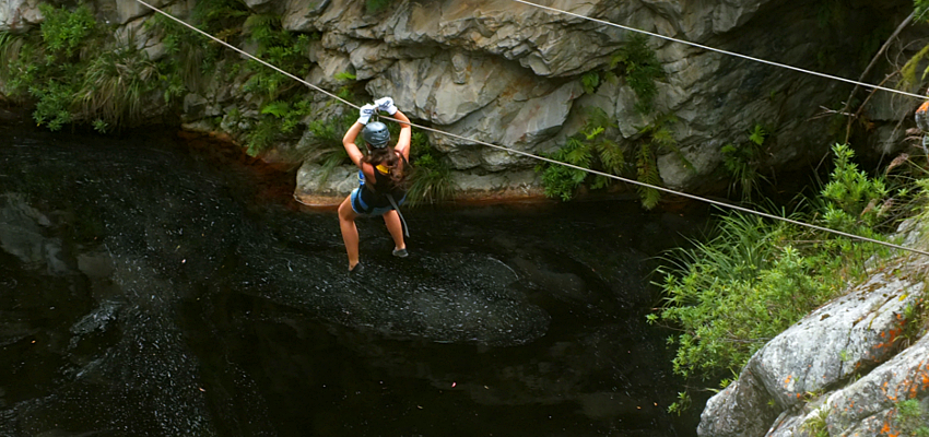 Zipline Tour over Waterfalls Tsitsikamma